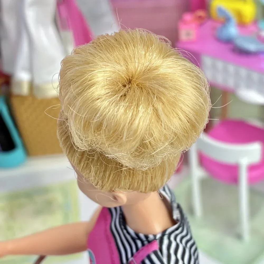 Barbie You Can Be Anything Coffee Shop Barista Doll Curvy Blonde Bun Millie Face